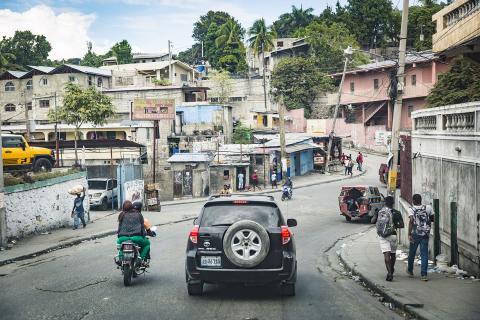 Hillside neighborhood in Haiti