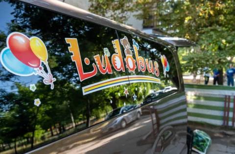 The Ludobus is full of educational games and toys to help children cope with the impacts of the war while promoting their psychological development.